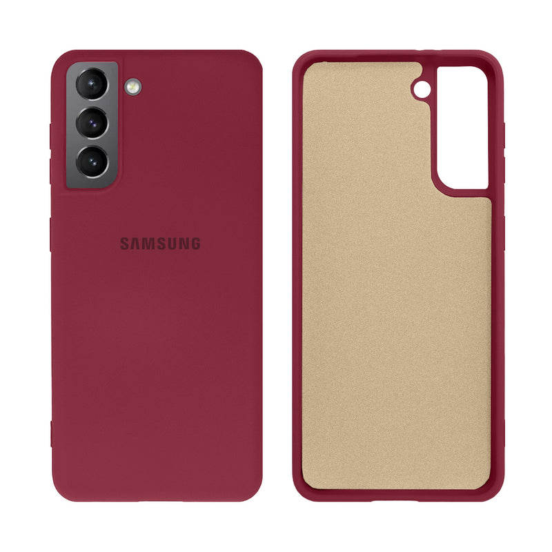 Capinha Celular Galaxy S21 Silicone Cover Aveludado