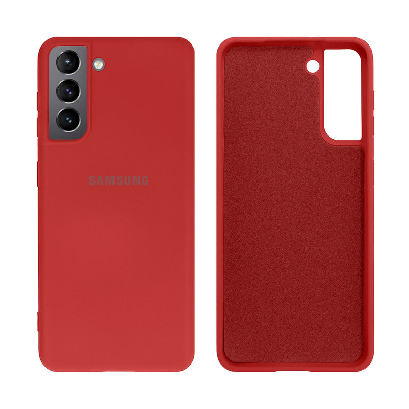 Capinha Celular Galaxy S21 Silicone Cover Aveludado