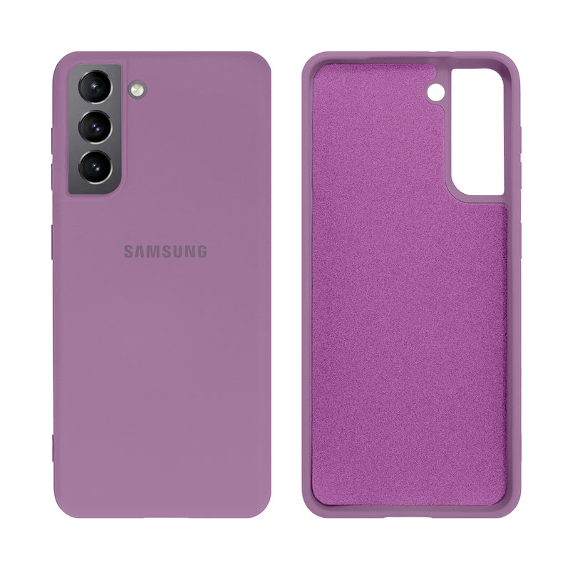 Capinha Celular Galaxy S21 Silicone Cover Aveludado