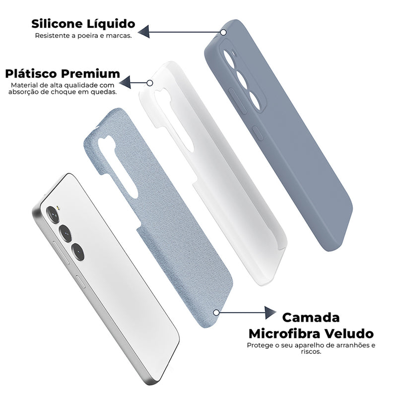 Capinha Celular Galaxy S23 com Proteção de Câmera