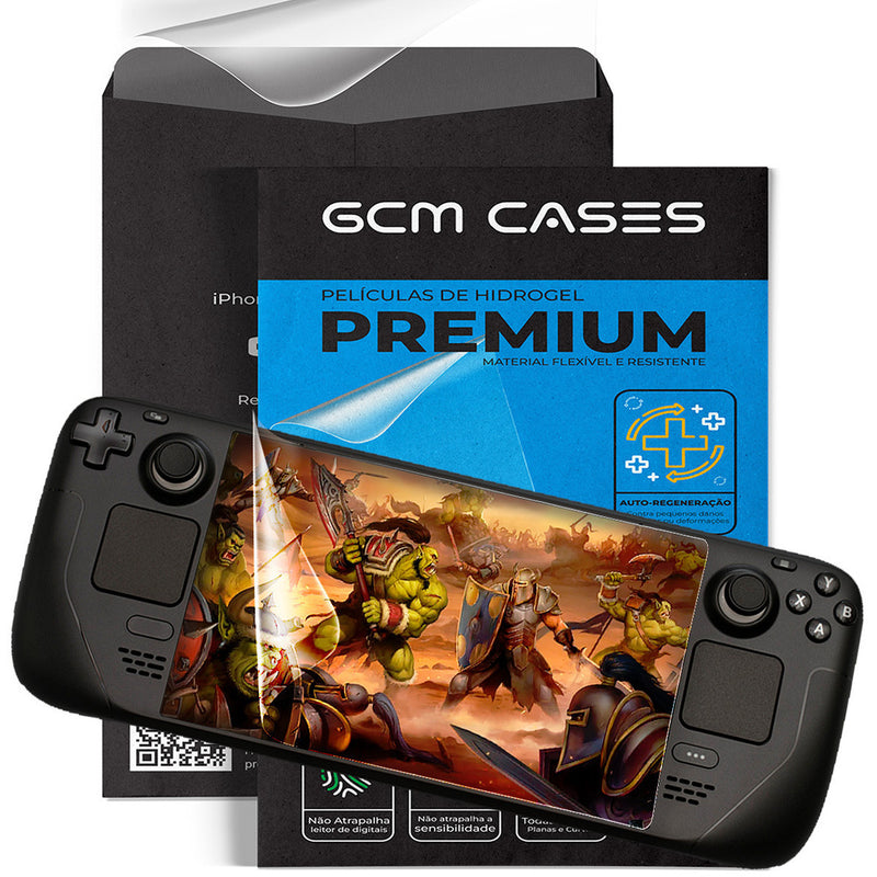 Pelicula Hidrogel Steam Deck LCD ou OLED Flexível Transparente Resistente TPU Premium
