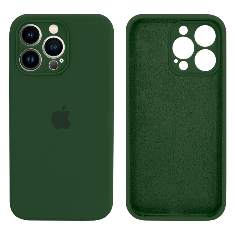 Capinha Celular iPhone 13 Pro Max Silicone Aveludado com Proteção Câmera