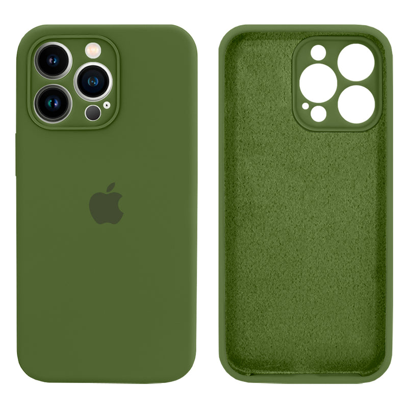 Capinha Celular iPhone 13 Pro Max Silicone Aveludado com Proteção Câmera