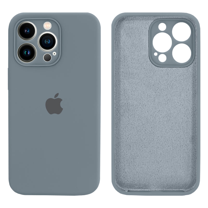Capinha Celular iPhone 13 Pro Max Silicone Aveludado com Proteção Câmera