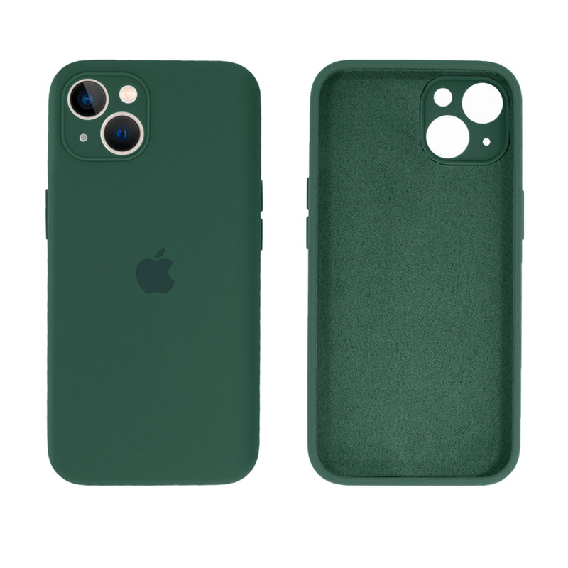 Capinha Celular iPhone 14 Silicone Aveludado com Proteção Câmera