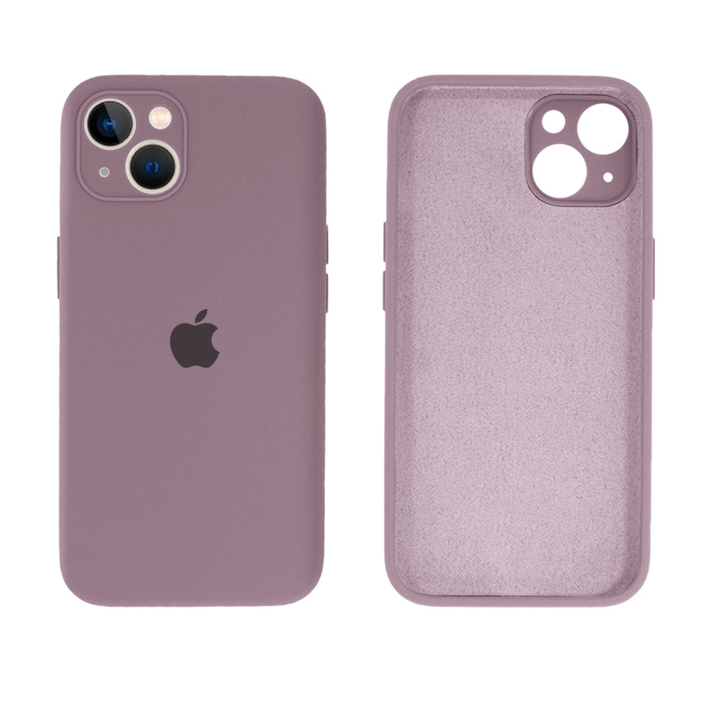 Capinha Celular iPhone 14 Silicone Aveludado com Proteção Câmera