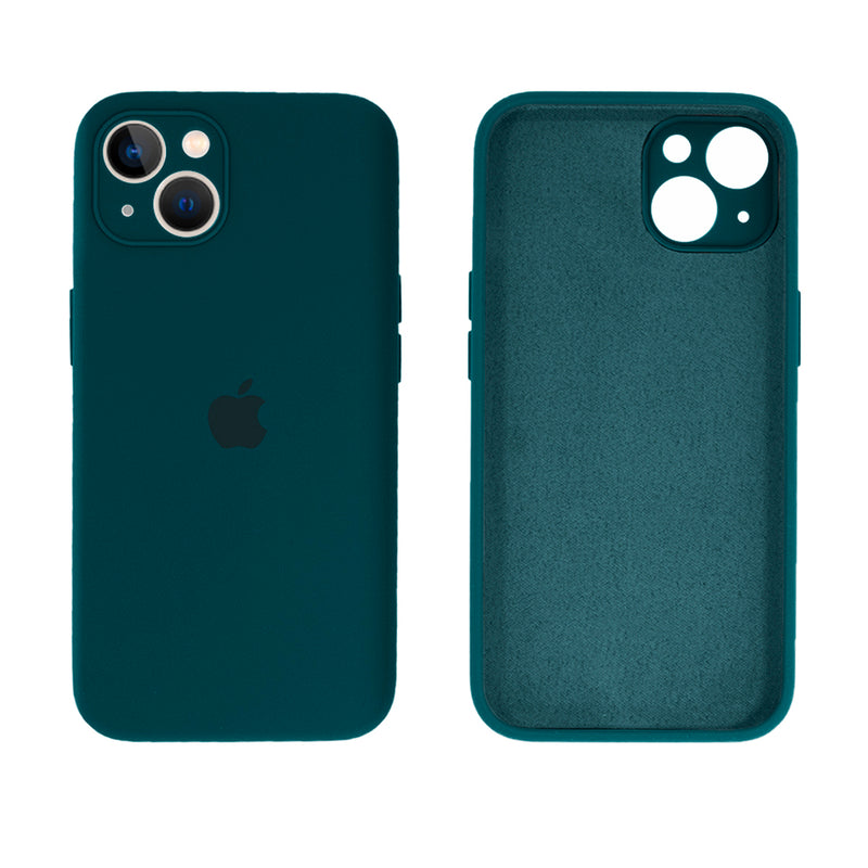 Capinha Celular iPhone 14 Silicone Aveludado com Proteção Câmera