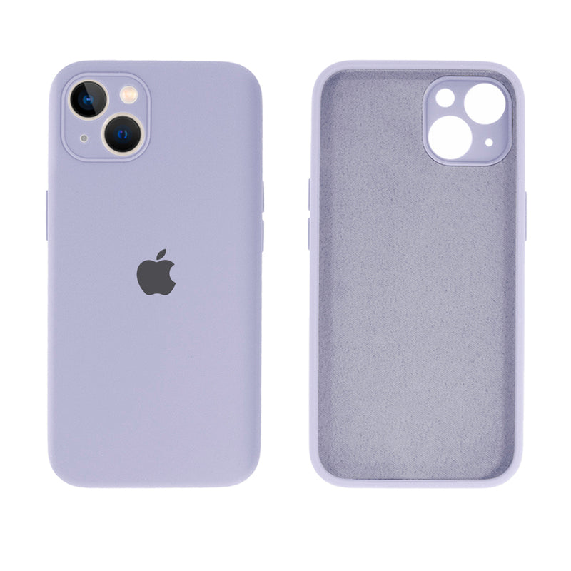 Capinha Celular iPhone 14 Silicone Aveludado com Proteção Câmera