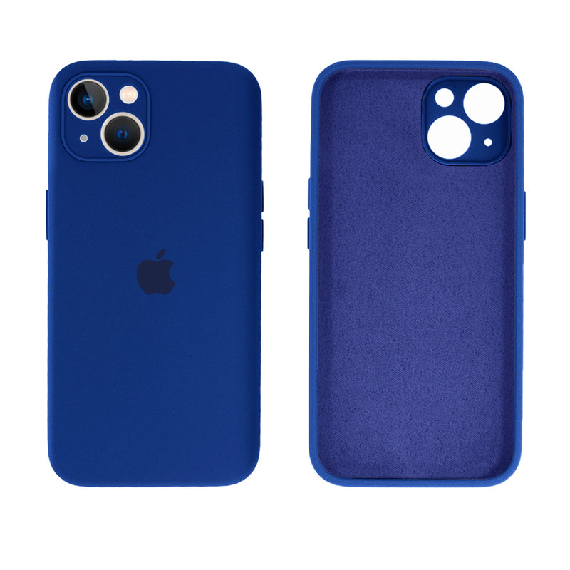 Capinha Celular iPhone 14 Silicone Aveludado com Proteção Câmera