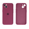 Capinha Celular iPhone 14 Silicone Aveludado com Proteção Câmera
