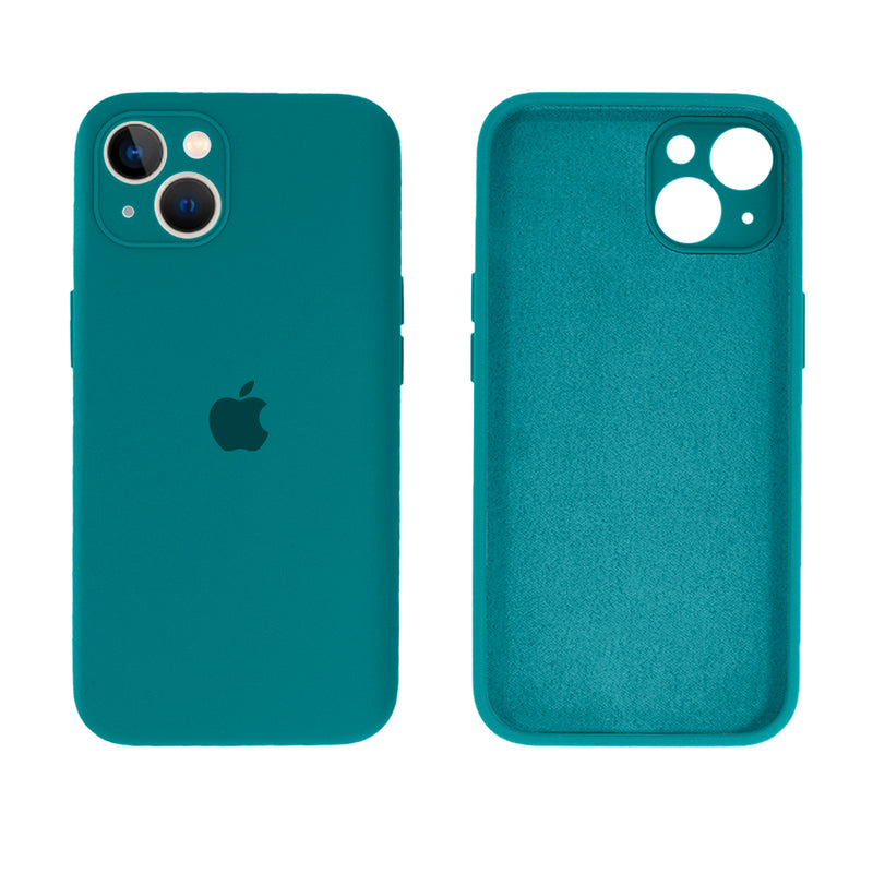 Capinha Celular iPhone 14 Silicone Aveludado com Proteção Câmera