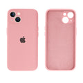 Capinha Celular iPhone 14 Silicone Aveludado com Proteção Câmera