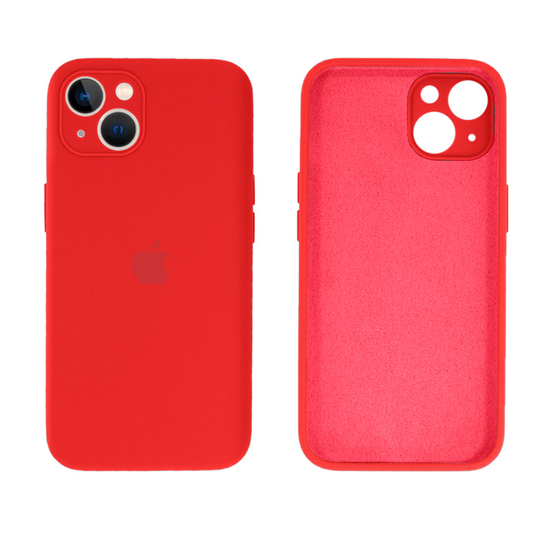 Capinha Celular iPhone 14 Silicone Aveludado com Proteção Câmera