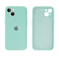 Capinha Celular iPhone 14 Silicone Aveludado com Proteção Câmera