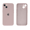 Capinha Celular iPhone 14 Silicone Aveludado com Proteção Câmera