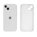 Capinha Celular iPhone 14 Silicone Aveludado com Proteção Câmera
