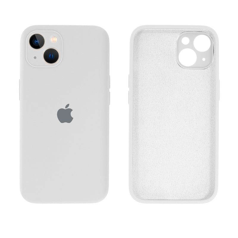 Capinha Celular iPhone 14 Silicone Aveludado com Proteção Câmera