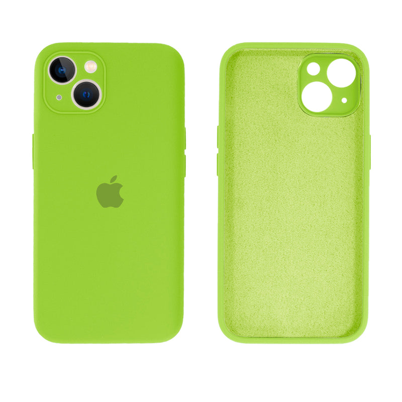 Capinha Celular iPhone 14 Silicone Aveludado com Proteção Câmera