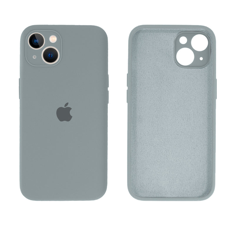 Capinha Celular iPhone 14 Silicone Aveludado com Proteção Câmera