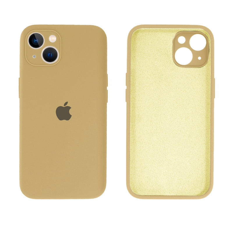 Capinha Celular iPhone 14 Silicone Aveludado com Proteção Câmera