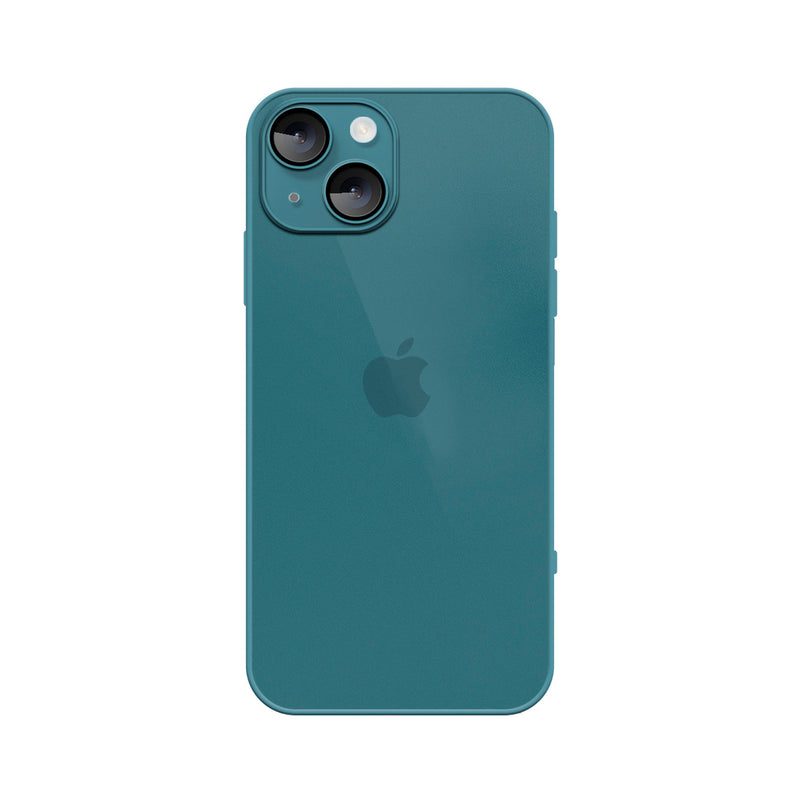 Capinha Celular Para iPhone 13 Silicone Vidro Fosco com Lentes de Safira