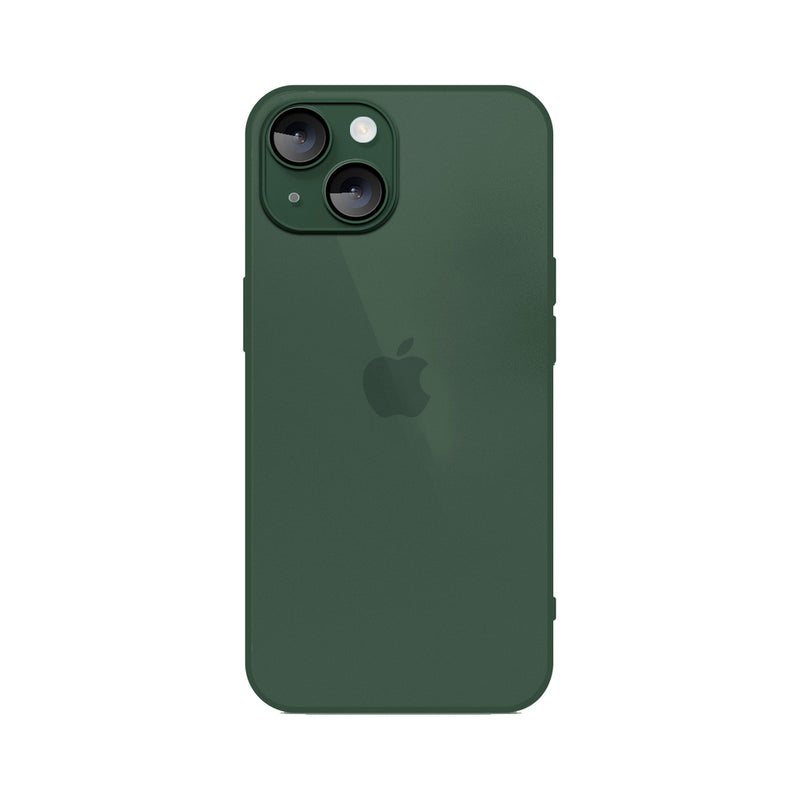 Capinha Celular Para iPhone 13 Silicone Vidro Fosco com Lentes de Safira