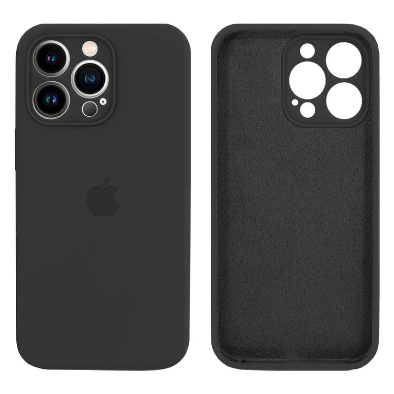 Capinha Celular iPhone 13 Pro Max Silicone Aveludado com Proteção Câmera