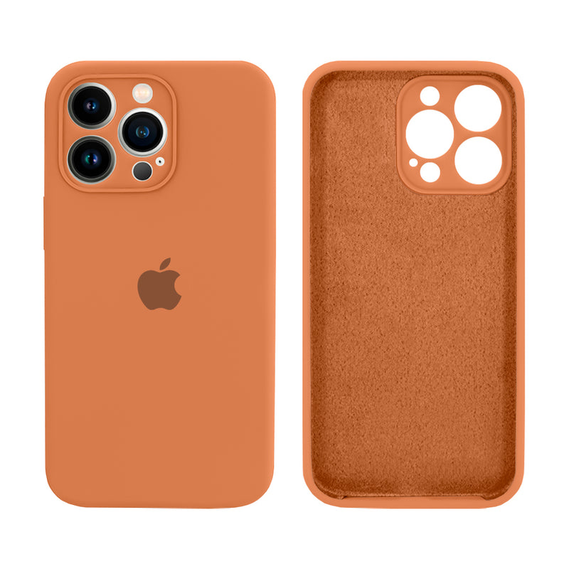 Capinha Celular iPhone 13 Pro Silicone Aveludado com Proteção Câmera