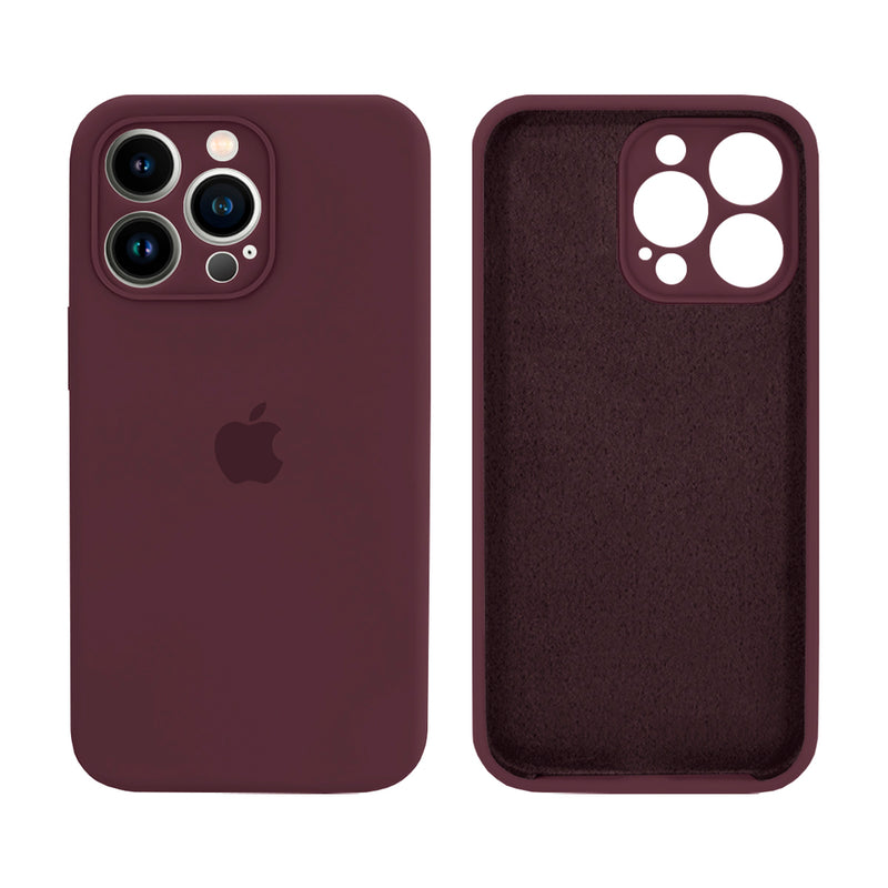 Capinha Celular iPhone 13 Pro Silicone Aveludado com Proteção Câmera