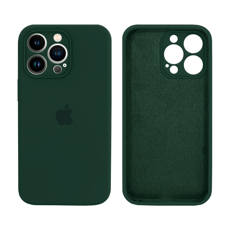 Capinha Celular iPhone 13 Pro Silicone Aveludado com Proteção Câmera