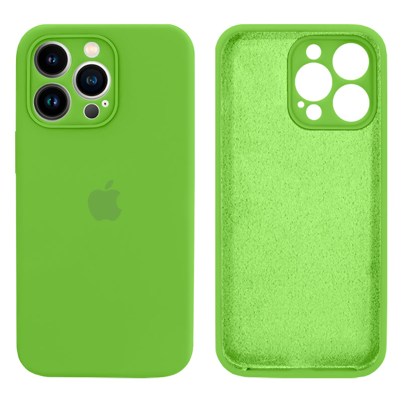 Capinha Celular iPhone 13 Pro Max Silicone Aveludado com Proteção Câmera