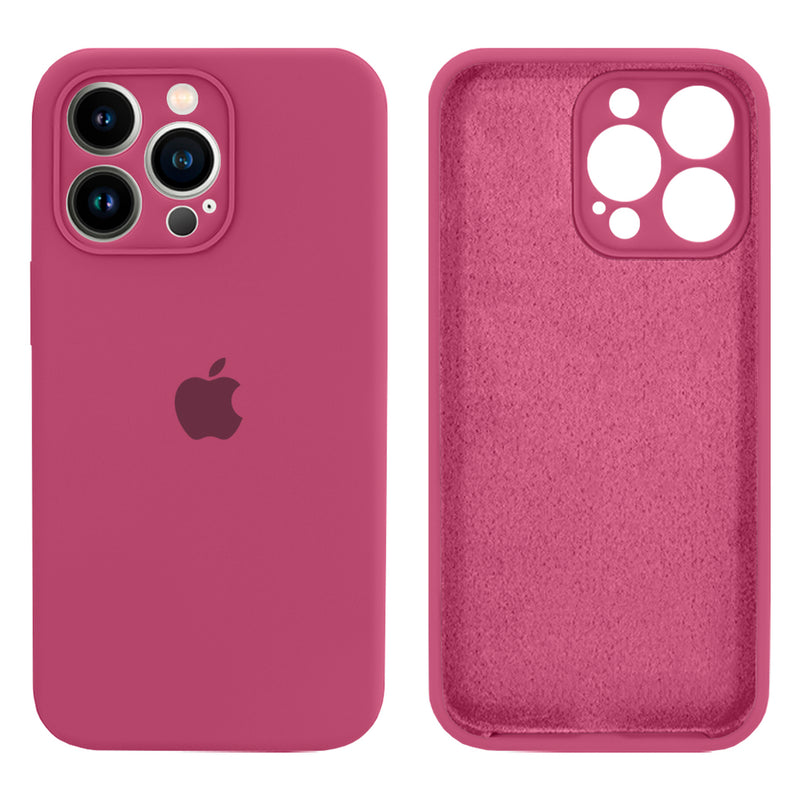 Capinha Celular iPhone 13 Pro Max Silicone Aveludado com Proteção Câmera