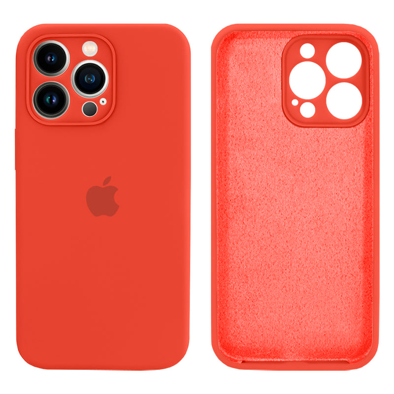 Capinha Celular iPhone 13 Pro Max Silicone Aveludado com Proteção Câmera