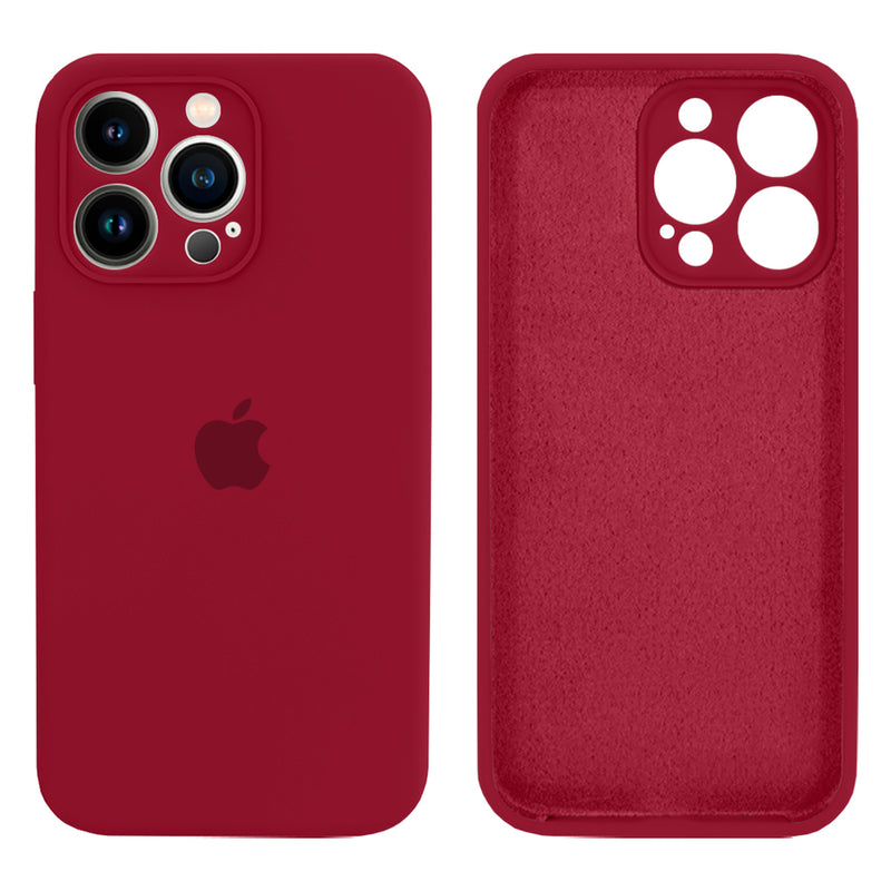 Capinha Celular iPhone 13 Pro Max Silicone Aveludado com Proteção Câmera