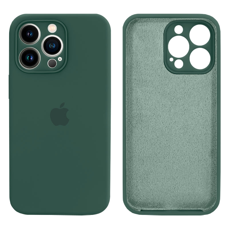 Capinha Celular iPhone 13 Pro Max Silicone Aveludado com Proteção Câmera