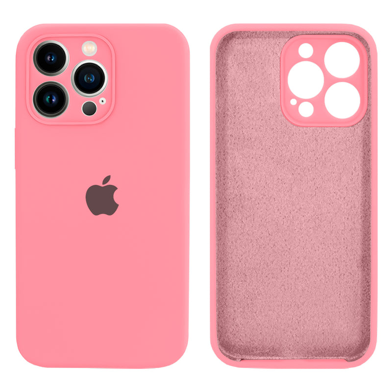 Capinha Celular iPhone 13 Pro Max Silicone Aveludado com Proteção Câmera