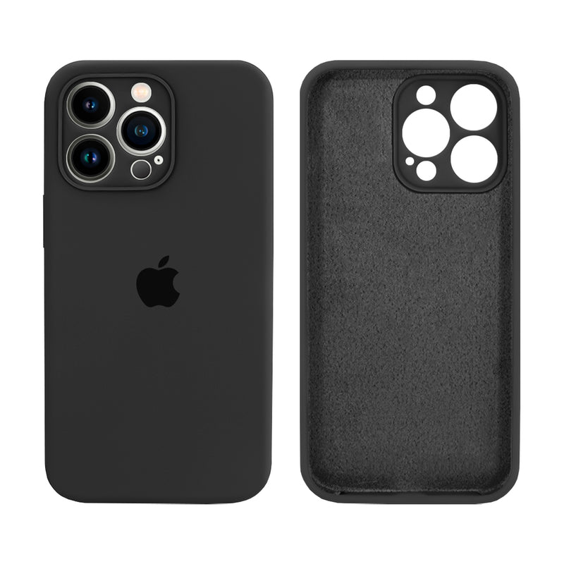 Capinha Celular iPhone 13 Pro Silicone Aveludado com Proteção Câmera