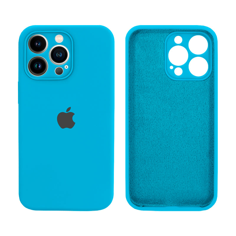Capinha Celular iPhone 13 Pro Silicone Aveludado com Proteção Câmera