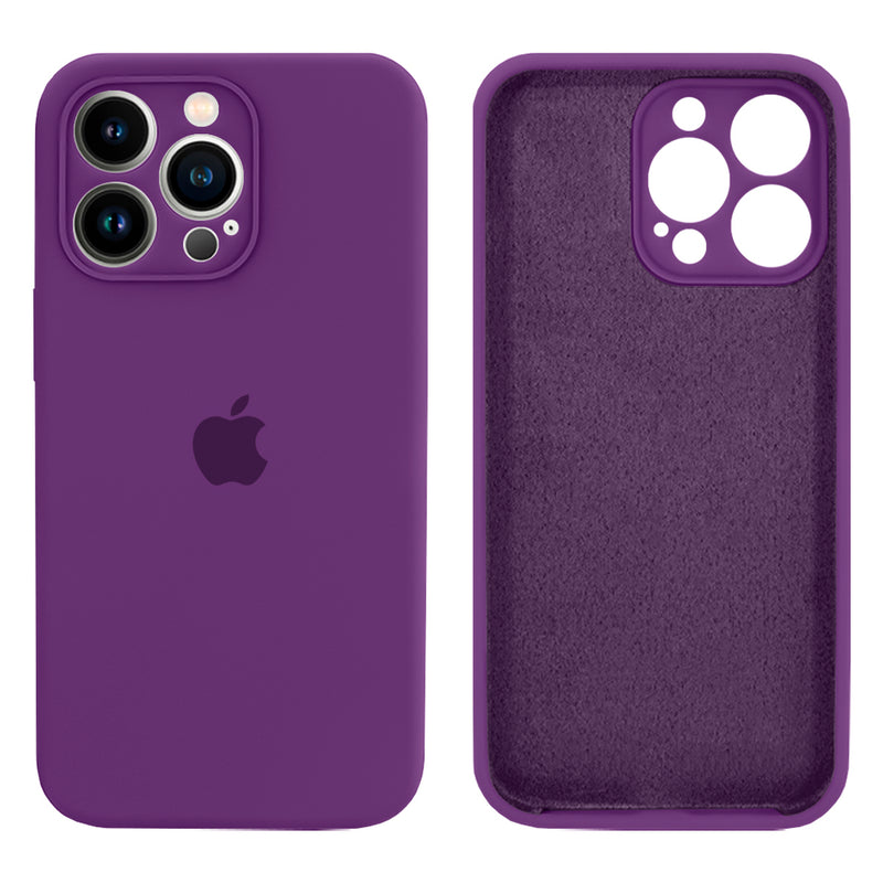 Capinha Celular iPhone 13 Pro Max Silicone Aveludado com Proteção Câmera