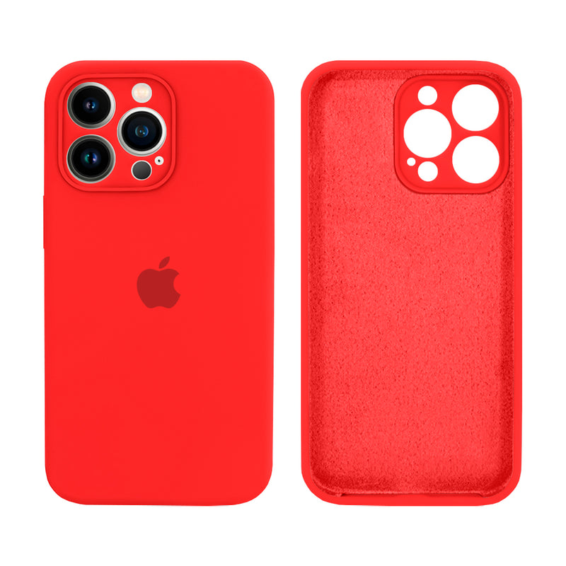Capinha Celular iPhone 13 Pro Silicone Aveludado com Proteção Câmera