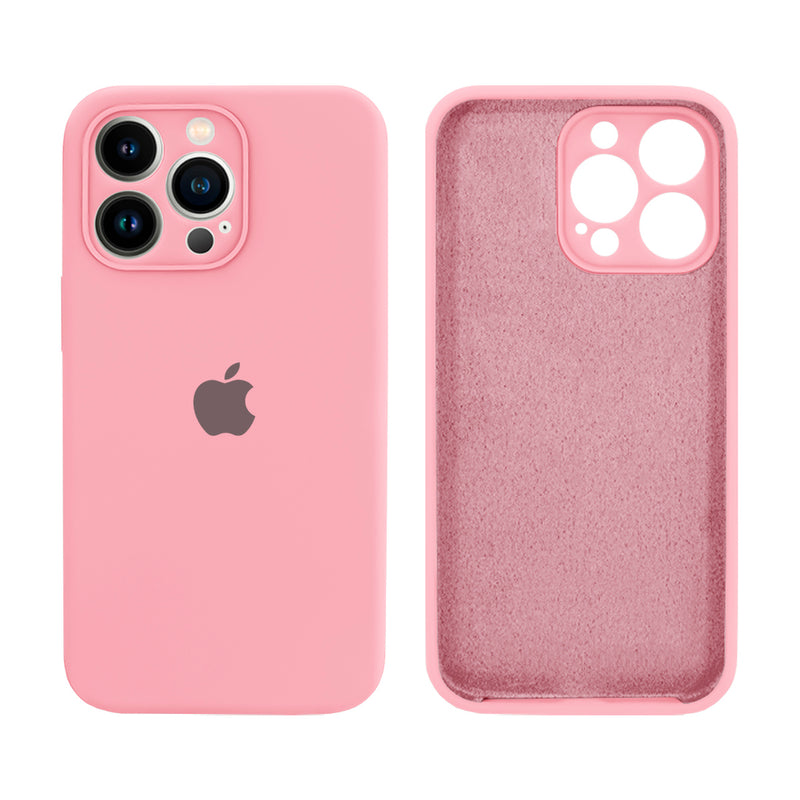 Capinha Celular iPhone 13 Pro Silicone Aveludado com Proteção Câmera