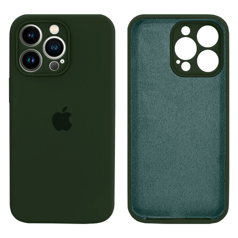 Capinha Celular iPhone 13 Pro Max Silicone Aveludado com Proteção Câmera
