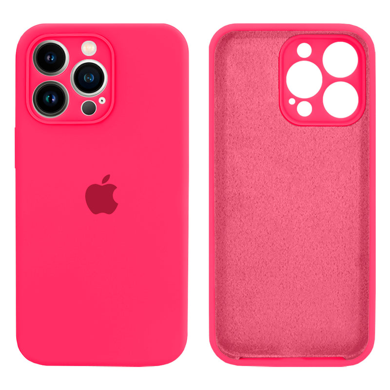 Capinha Celular iPhone 13 Pro Max Silicone Aveludado com Proteção Câmera