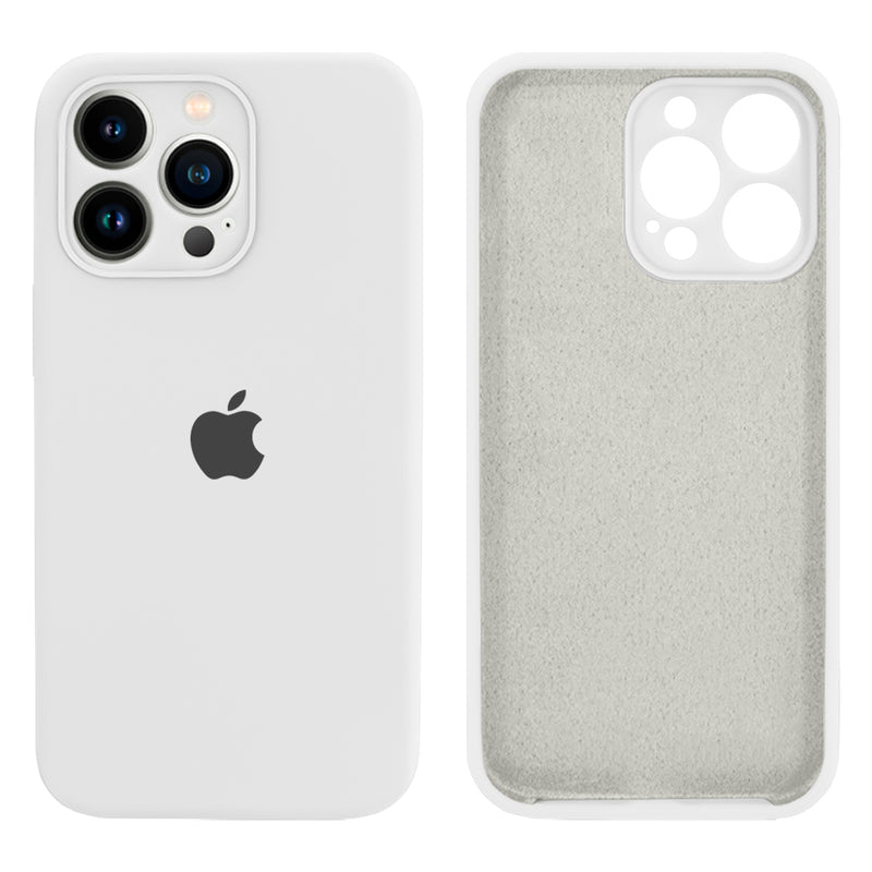 Capinha Celular iPhone 13 Pro Max Silicone Aveludado com Proteção Câmera