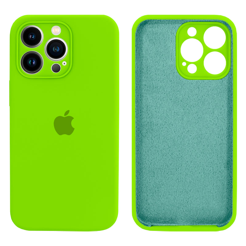 Capinha Celular iPhone 13 Pro Max Silicone Aveludado com Proteção Câmera