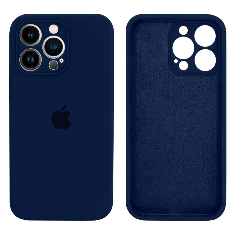 Capinha Celular iPhone 13 Pro Max Silicone Aveludado com Proteção Câmera