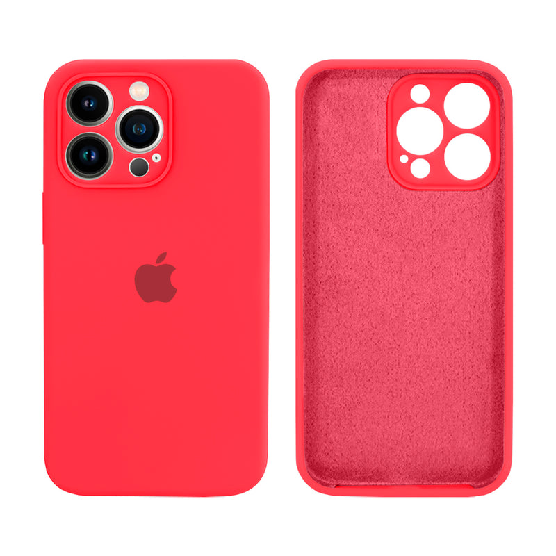 Capinha Celular iPhone 13 Pro Silicone Aveludado com Proteção Câmera