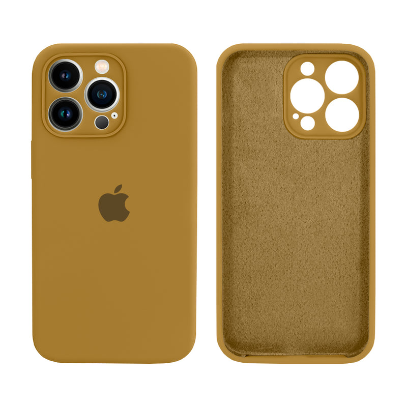 Capinha Celular iPhone 13 Pro Silicone Aveludado com Proteção Câmera