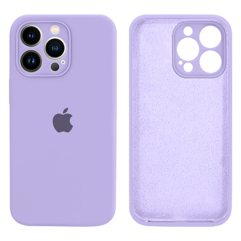 Capinha Celular iPhone 13 Pro Max Silicone Aveludado com Proteção Câmera