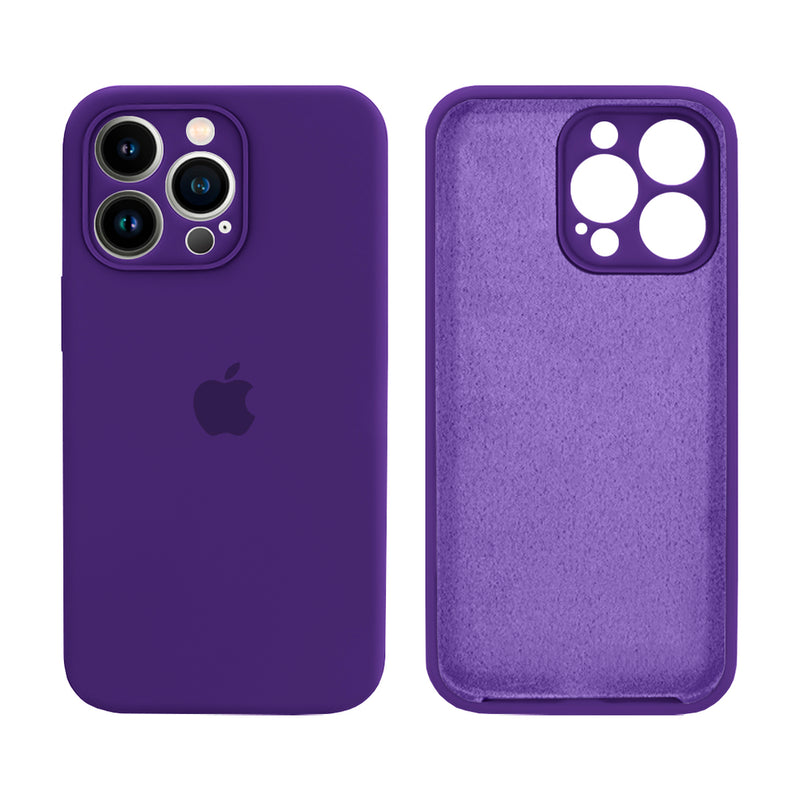 Capinha Celular iPhone 13 Pro Silicone Aveludado com Proteção Câmera